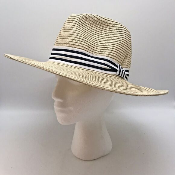 Bass Accessories - Bass Wide Brim Sun Hat Women OSFM Paper Straw Packable Floppy Beach Headwear